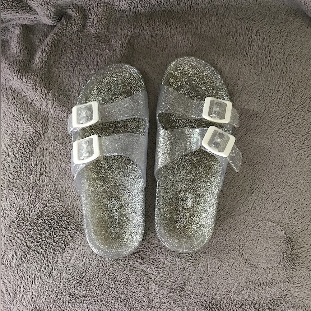 Girls Cat & Jack Sparkle Jelly Sandals